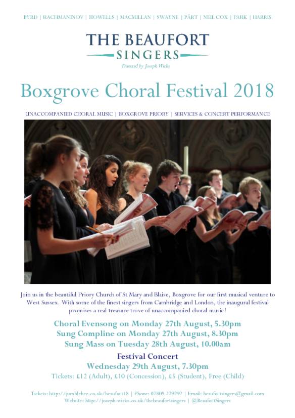 Boxgrove Choral Festival 2018