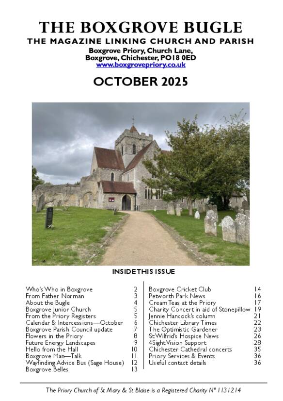 Boxgrove Bugle Oct 2025